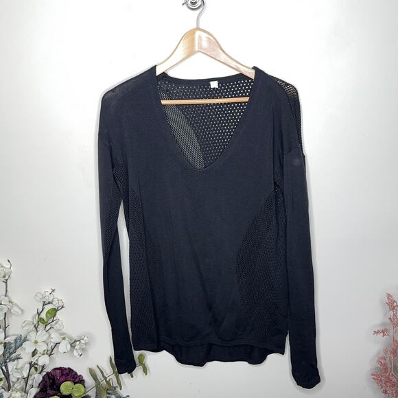 LULULEMON Still Movement Sweater Black {M53} - Picture 3 of 5